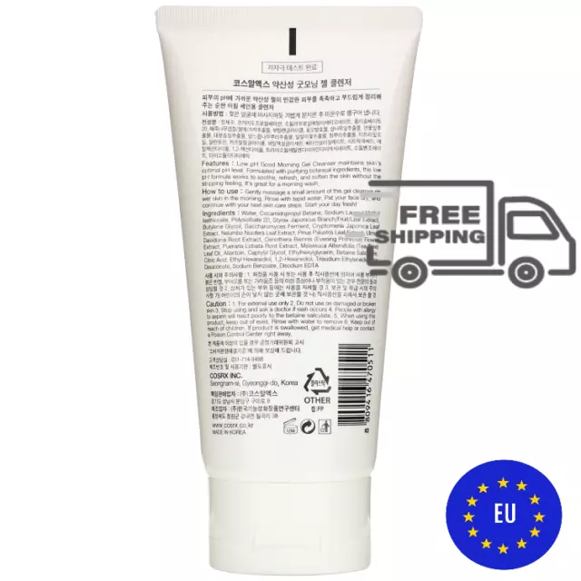 Cosrx Gel nettoyant Good Morning à faible pH 150 ml 2