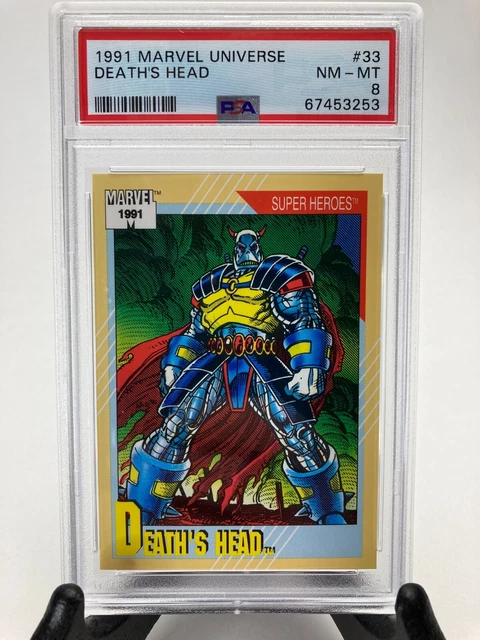 1991 Impel Marvel Universe Series 2 PSA 8 NM-MT Death's Head #33