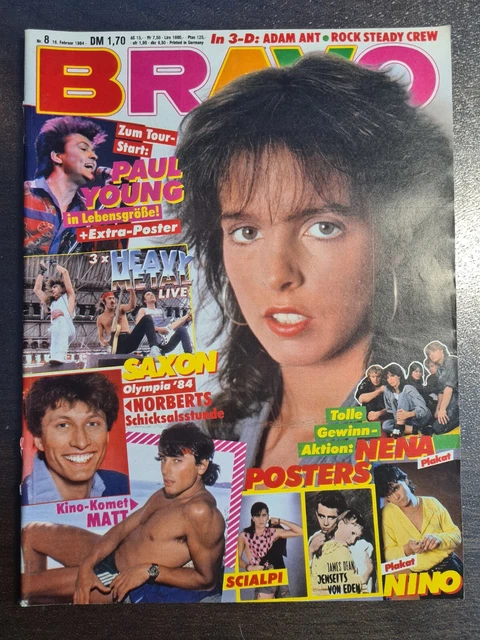 BRAVO 08/1984 Heft Komplett - Paul Young, Nena, Adam Ant, Michael Jackson - Top!