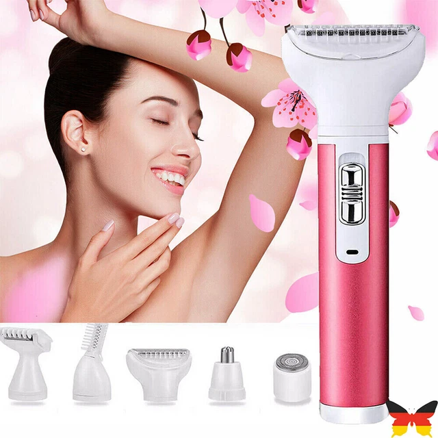 Epilatore donna 5 in 1 bikini sopracciglia naso trimmer viso depilazione