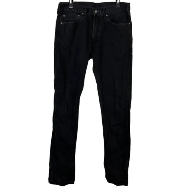LEVI'S 505 Red Tab Straight Leg Regular Fit Men's Jeans Black Wash sz 34 x 36