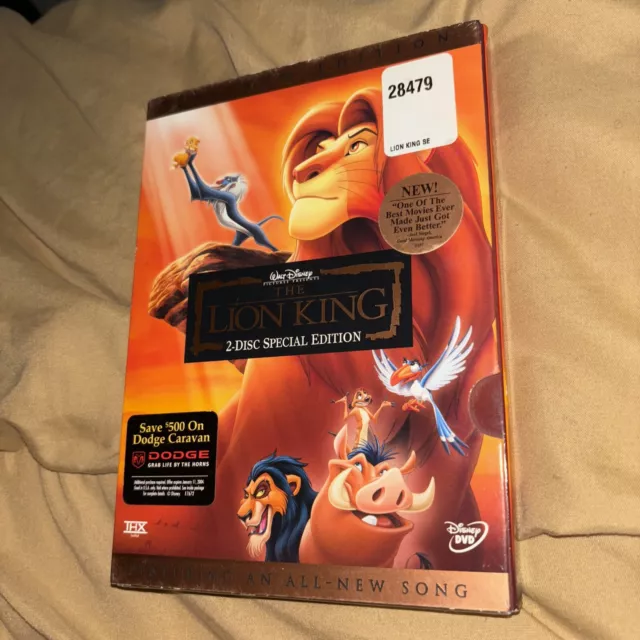 The Lion King (DVD, 2003, 2-Disc Set, Platinum Edition) NEW SEALED