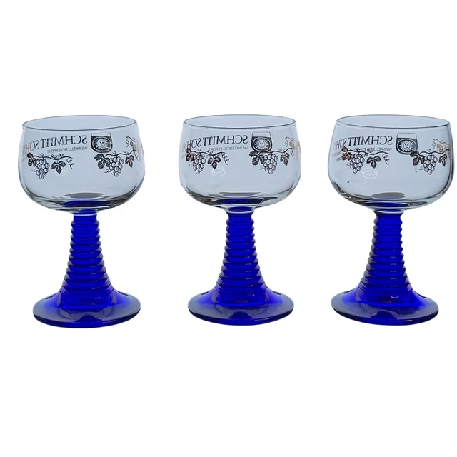 Luminarc Blue Stem Wine Glasses FOR SALE! PicClick UK