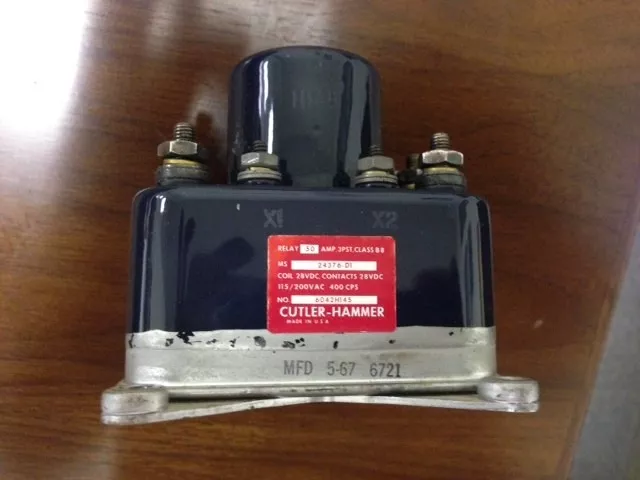 MS24376-D1 Relay 28VDC 3PST-50A New Cutler-Hammer,Eaton