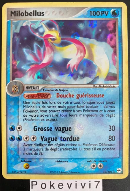 Carte Pokemon MILOBELLUS 12/101 Holo REVERSE Bloc EX Légendes Oubliées FR