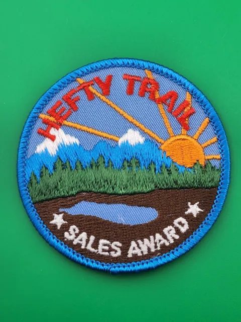 Hefty Trail Sales Award Patch BSA Boy Scouts Of America NEW