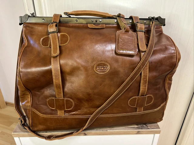 Elegante Artzkoffer Arzttasche Reisetasche Weekender Hebammentasche Leder Doktor