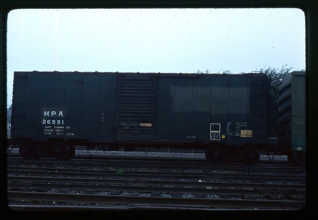 Railroad Slide - Maryland & Pennsylvania #26551 Box Car 1979 South Braintree MA