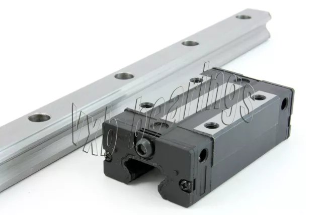 7mm Miniature Square Linear Motion rail with 2 trucks L600mm