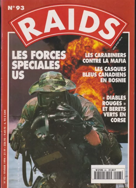 Raids N°93 Us Forc Special/ Casqu Bleu Bosnie / Carabinier Vs Mafia  Cacciatori