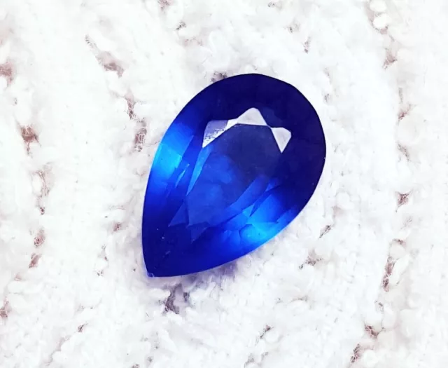 6.50 CT Ggl Certifié Naturel Topaze Bleu Londres Poire Forme Libre Gemme