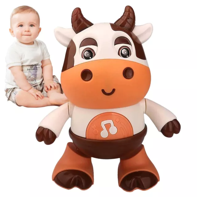 Baby Cow Musical Toys Dancing Walking Baby Cow Toy with Music and LED Lights