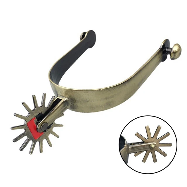 Alliage de zinc durable style occidental éperon équestre matériau de haute qu