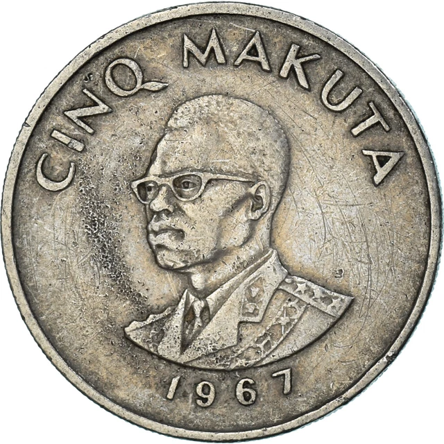 [#1315290] Coin, Congo, 5 Makuta, 1967