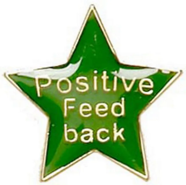 Green Coloured Positive Star Badge ideal for schools (GW) 2