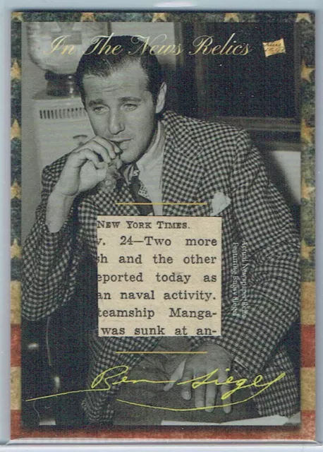 2017-18 The Bar Pieces Of The Past In The News Relic Bugsy Siegel