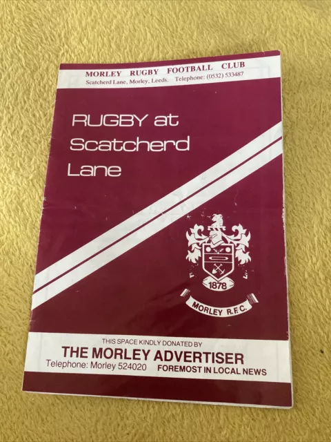 1983 Yorkshire V Ulster @ Otley English County Irish Provincial Rugby Programme