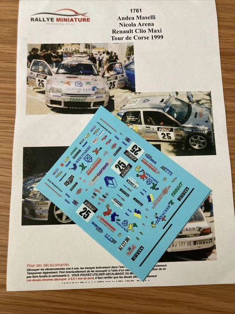 DECALS 1/18 REF 2596 Vw Volkswagen Polo Sarrazin Rally Catalunya 2022