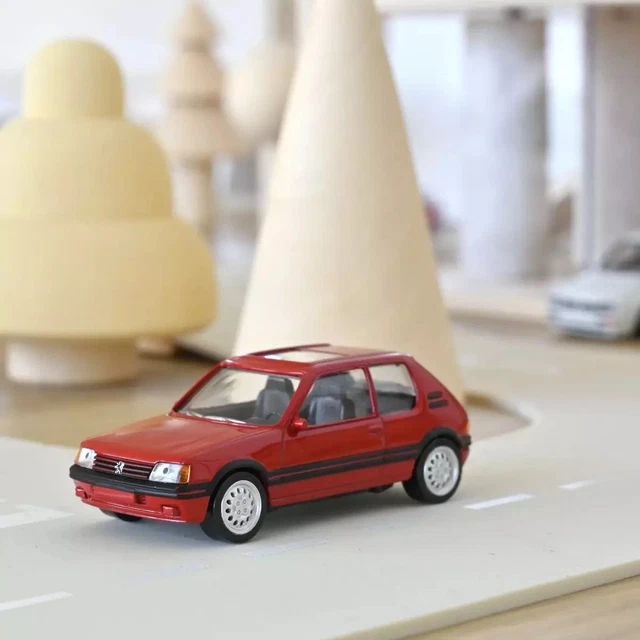 Norev Presse 1/43 - Peugeot 205 GTI Rouge 1989 - état Neuf Sous Blister