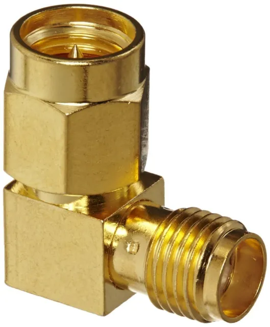 SMA Right Angle Gold 90 Degree Female Socket To Male Plug Coupler Elbow  Adaptor