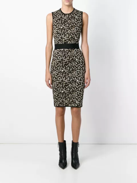 GIVENCHY 2160$ Sleeveless Dress In Baby's Breath Pattern Jacquard Knit