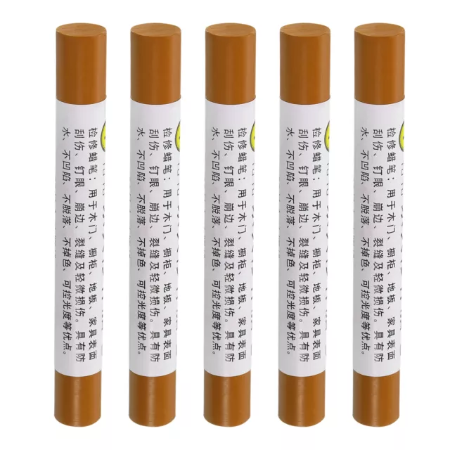 Furniture Repair Crayons Wax Filler Stick, 5Pcs Maple