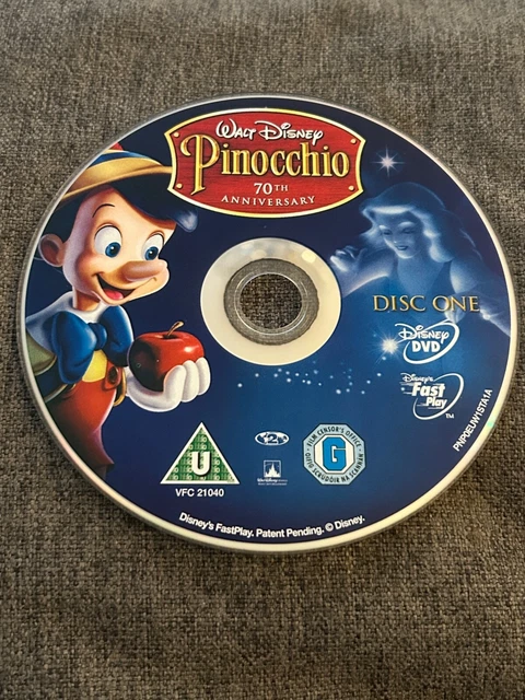 [DISC ONLY]PINOCCHIO DISNEY DVD Disc Only R2 Region 2 £1.99 - PicClick UK