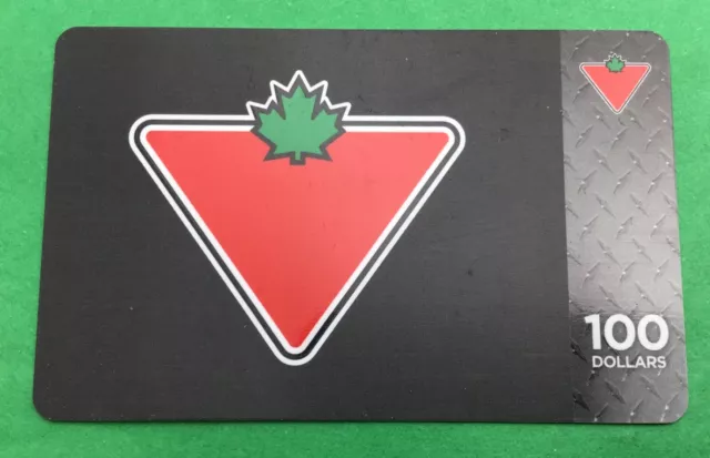 Canadian Tire Money - Depleted empty  Gift Card 100 CHECKER PLATE