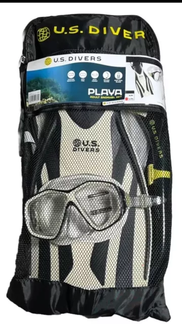 U.S. Divers Playa Adult Snorkeling Set - Mask, Fins, Snorkel, Gear Bag L/XL