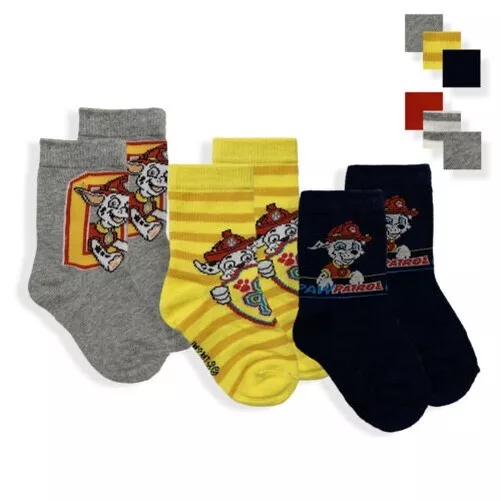 Chaussettes Paw Patrol Set 3 Paire pour Enfant Coton Collants Bébé 5961