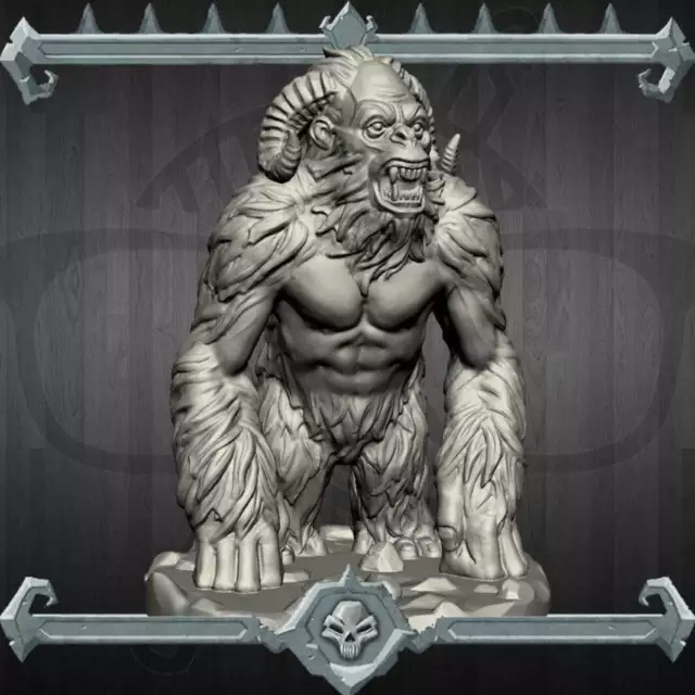 Yeti | Miniature for Tabletop games like D&D and War Gaming