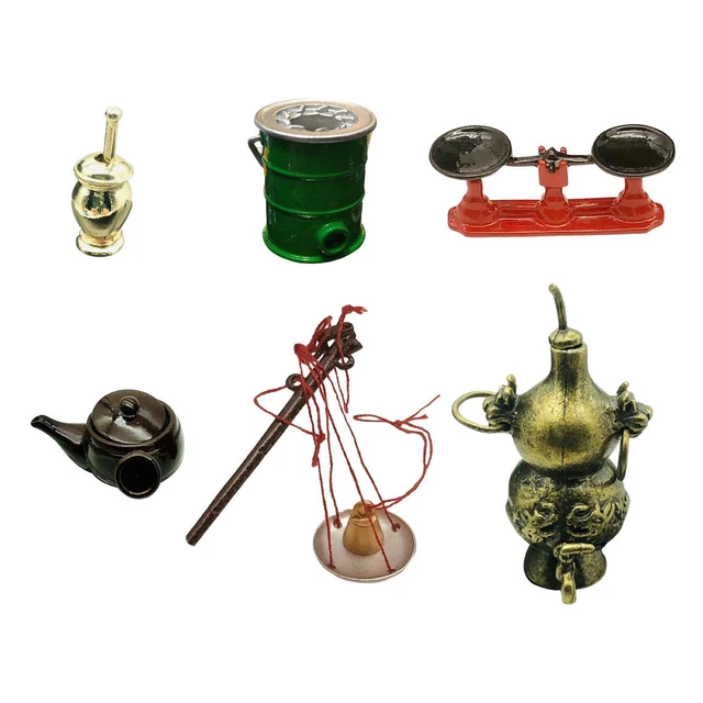 1/12 Dollhouse Kitchen Utensils Miniature Kitchen Accessories Pretend Play Toys
