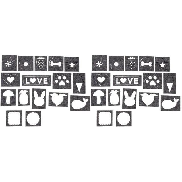 32 PCS -Nadel -Feltze -Vorlage zwölf Eindeutige Formzeichen -Vorlage
