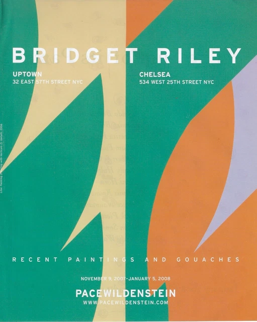 BRIDGET RILEY Art Gallery Exhibit Print Ad~2007