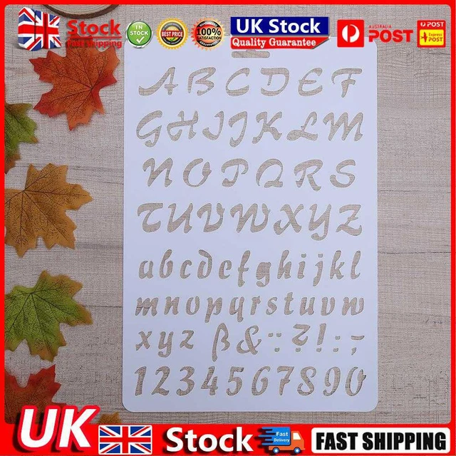 LETTERING STENCIL LETTER Alphabet Stencils Painting Paper Craft Number lettering-stencil-letter-alphabet-stencils-painting-paper-craft-number