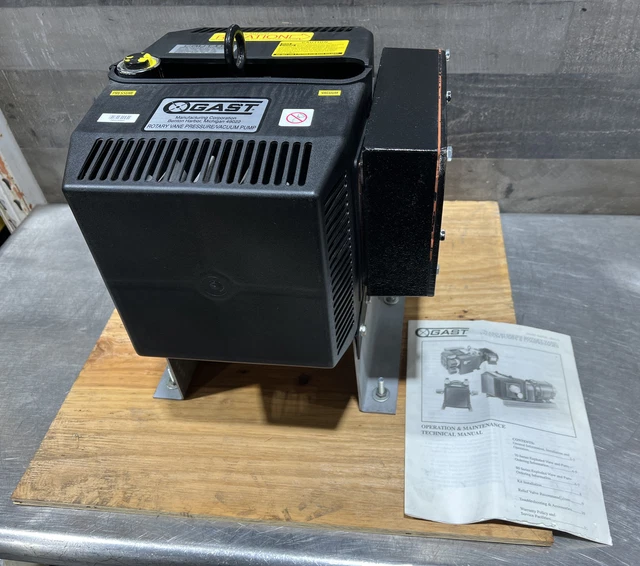 NOS Surplus GAST ROTARY VANE PRESSURE / VACUUM PUMP MODEL # 4080-P101