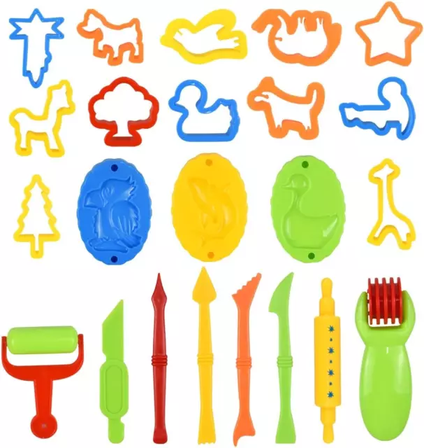 Hanmulee Dough Tools, 51 Pcs Play Dough Tools Kit For Kids