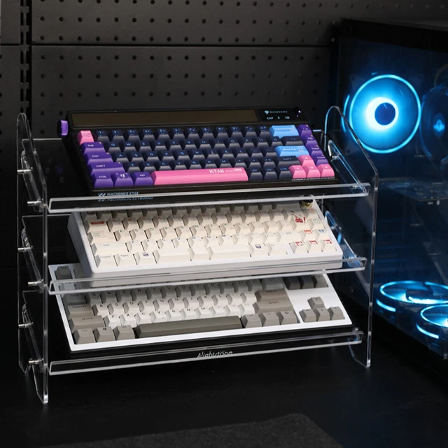 Screen Rack Keyboard KEYBOARD DISPLAY STAND Acrylic Keyboard Display Rack Keyboard Display £ ...