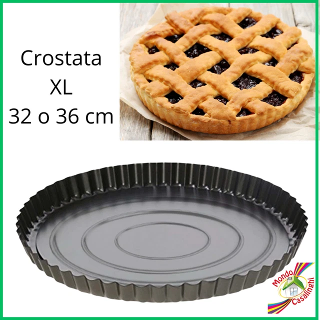 Teglia da forno STAMPO per CROSTATA tortiera XL 32 36 antiaderente torta grande