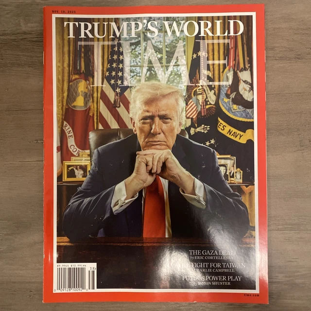TIME MAGAZINE NOVEMBER 2025 Trump's World NO LABEL $14.99 - PicClick CA