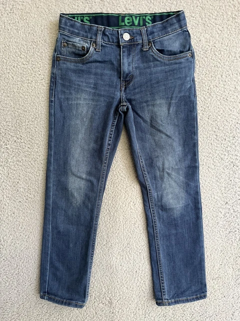 Levi's 511 Slim Stretch Blue Jeans Youth 8 Regular 24x22 Adjustable Waist