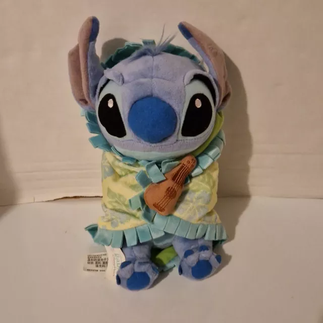 DISNEY PARKS EXCLUSIVE Babies Stitch Plush with Blanket Ukulele