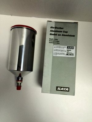 SATA 96685- 1.0  Litre QCC Replacement Aluminum Spray Gun Cup-Quick Lock Version