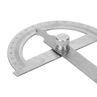 Ángulo de acero inoxidable, regla, ángulo para medir 0-180 grados