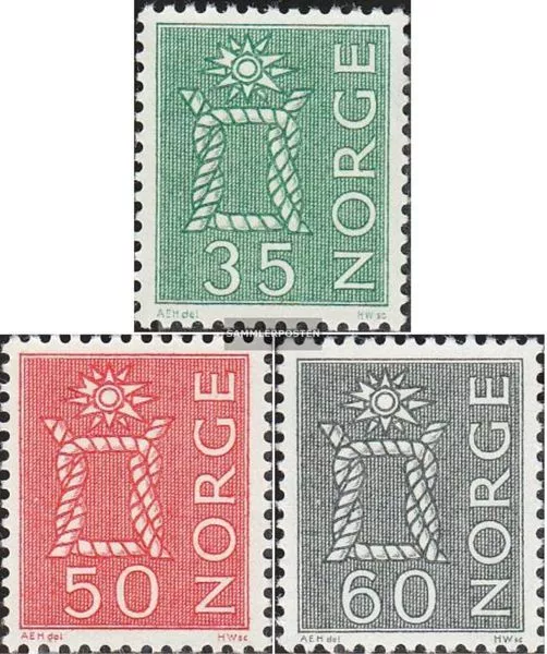 Norwegen 482-484 (kompl.Ausg.) postfrisch 1962 Freimarken: Landestypische Motive