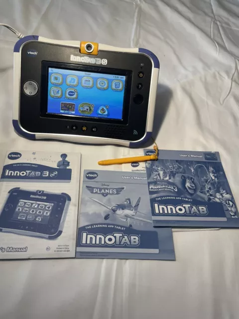 VTech InnotAB 3S Handheld Electronic Touch Screen Tablet Learning w 2 Games