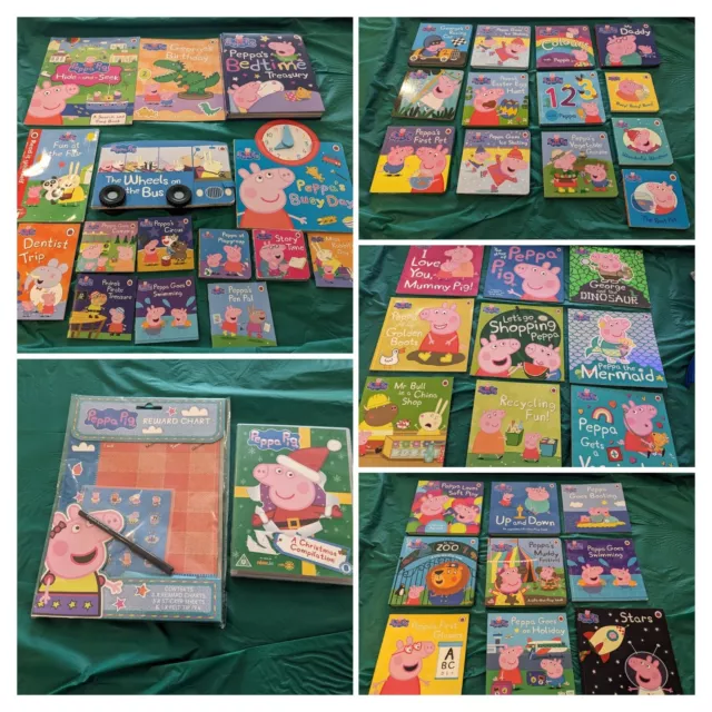 Peppa Pig Book Bundle, 46 books including DVD & Reward Chart. Job Lot Ideal Gift