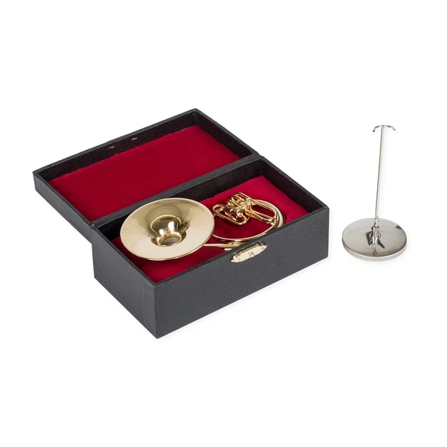 Broadway Gift Sousaphone Miniature Replica Brass Tone 2 x 4.5 Resin Stone Tab...