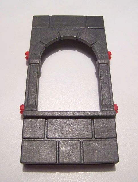 PLAYMOBIL Muro Grigio Con Feritoia Per Castello - Medioevo 3666 3667 - Usato