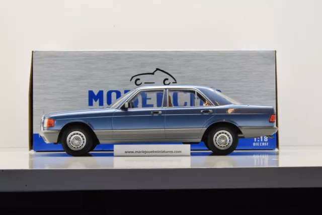 Mercedes 500 Se W126 1979 Blue Modelcar Group 1/18 Neuve Boite